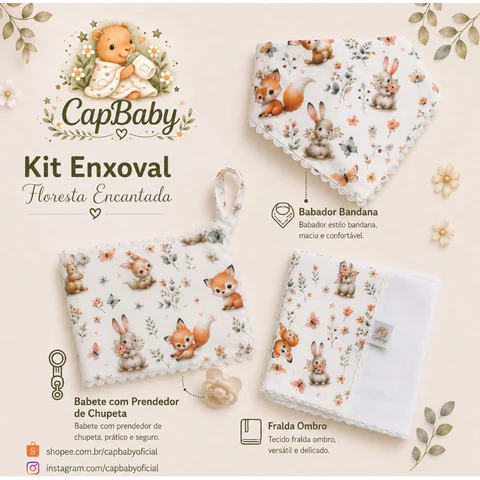 ✨ Kit Enxoval Floresta Encantada ✨ - Capbaby